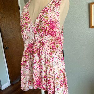 Mauve by Anthropologie Pink Top Large NWT